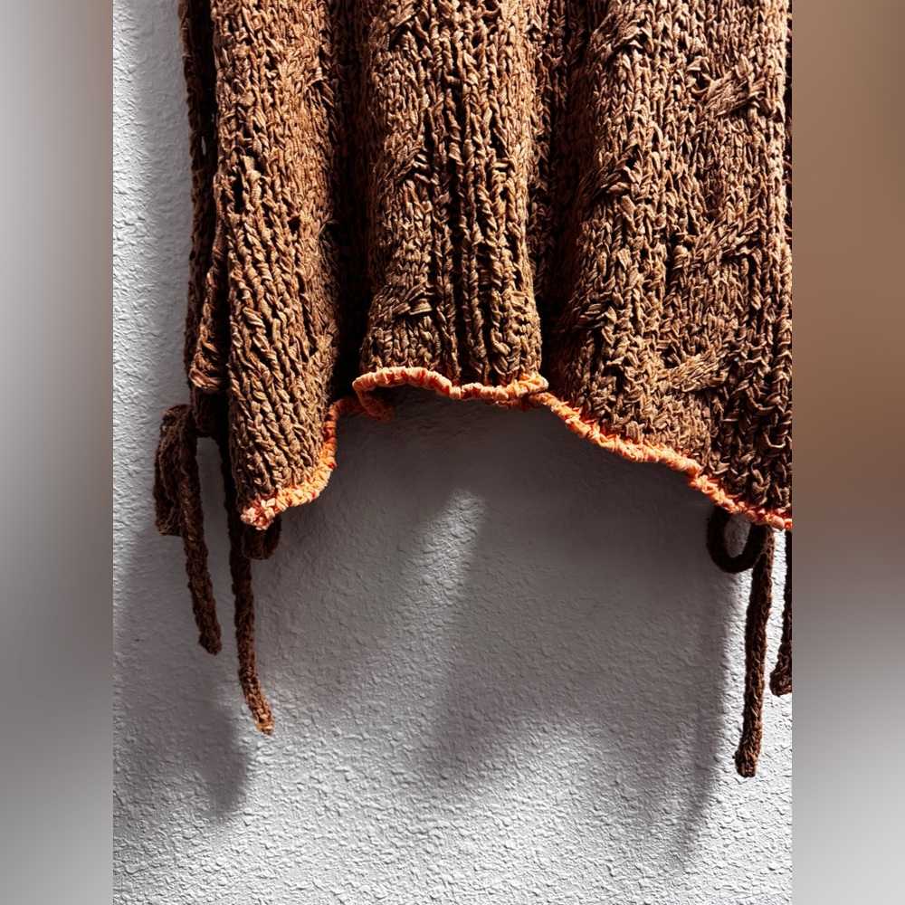 ❗️SALE❗️Free People Brown Crochet Knit Vest - Picture 5 of 10
